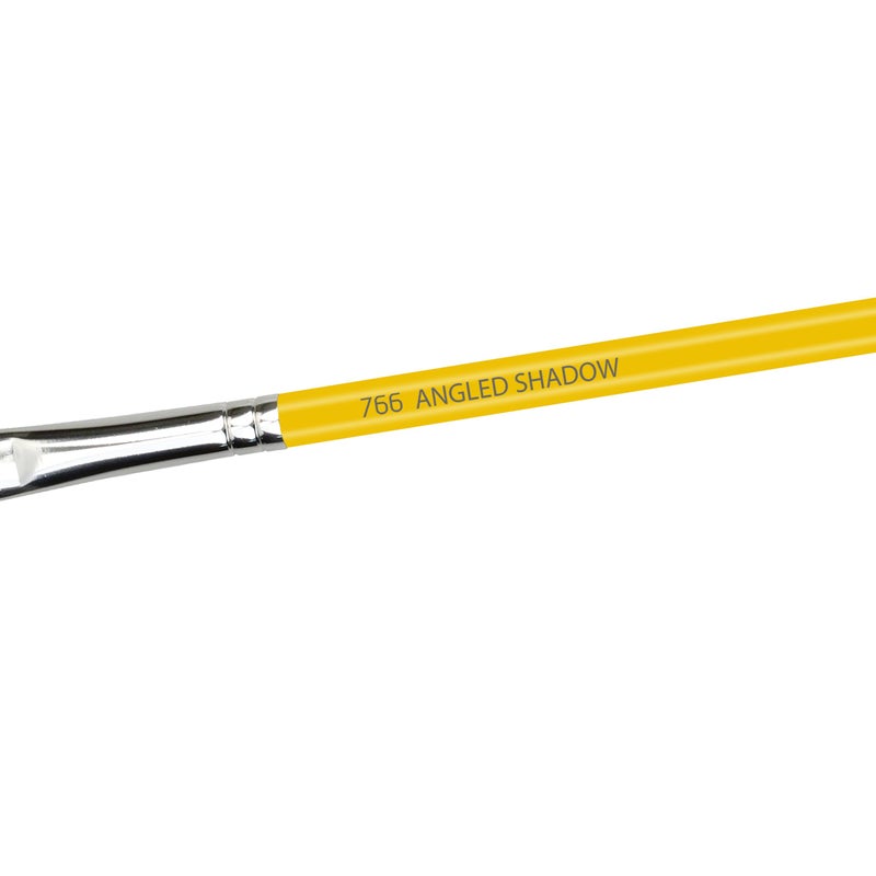 Bdellium Tools Professional Makeup Brush - Studio Series 766 Angled Shadow - With Soft Natural Fibers, For Applying Eyeshadow (Yellow, 1pc) - Image 4